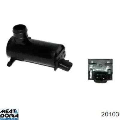 20103 Meat&Doria насос-двигун омивача скла, переднього
