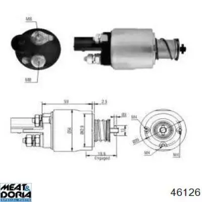 Реле втягує стартера 46126 Meat&Doria