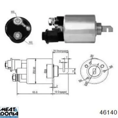 SS9201P AS/Auto Storm Тягове реле стартера