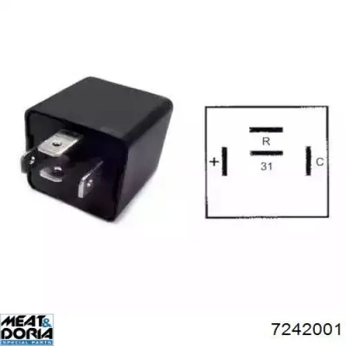 Автомобільні реле поворотів Meat&Doria 7242001 ціна, від 13.02 USD