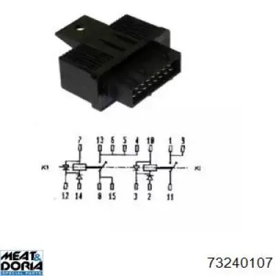 Реле електробензонасосу Meat&Doria 73240107 ціна, від 10.14 USD