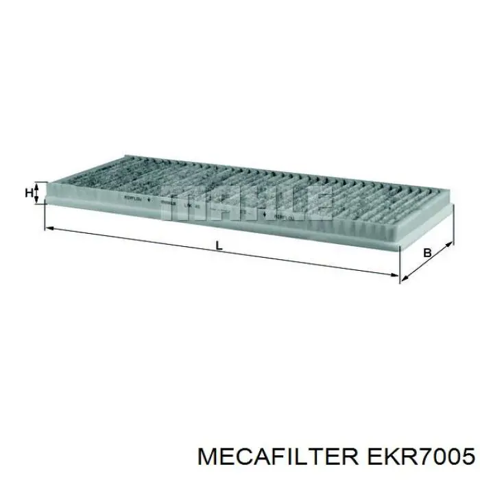 EKR7005 Mecafilter Внутрішньосалонний фільтр