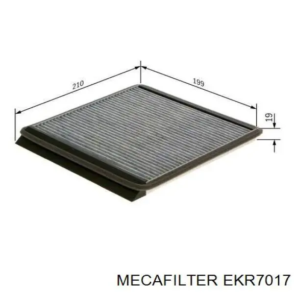 EKR7017 Mecafilter фільтр салону
