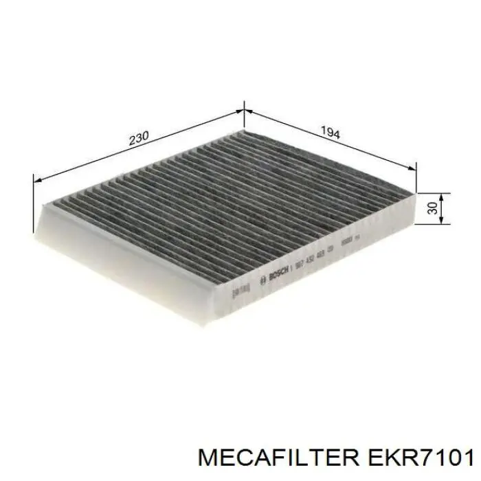 Фільтр салону X101 Vasco Filters