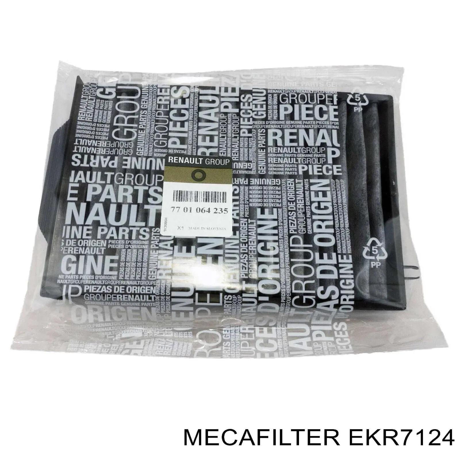 Купити EKR7124 Mecafilter Фільтр салону вугільний