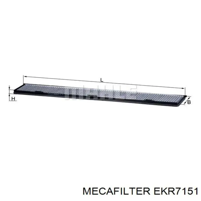 EKR7151 Mecafilter Внутрішньосалонний фільтр