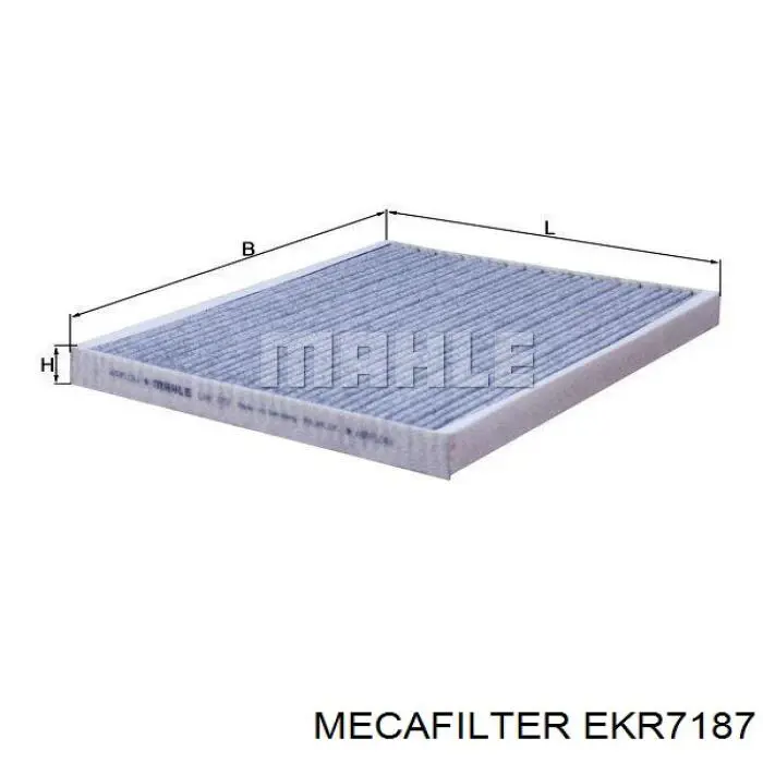 Фільтр повітряний обігрівача Mecafilter EKR7187 ціна, від 7.23 USD