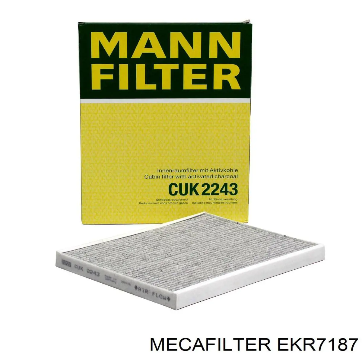 Купити EKR7187 Mecafilter Фільтр салону вугільний