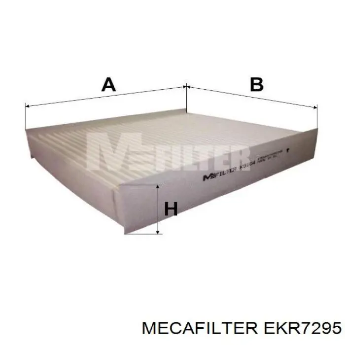 Фільтр повітряний обігрівача Mecafilter EKR7295 ціна, від 4.50 USD
