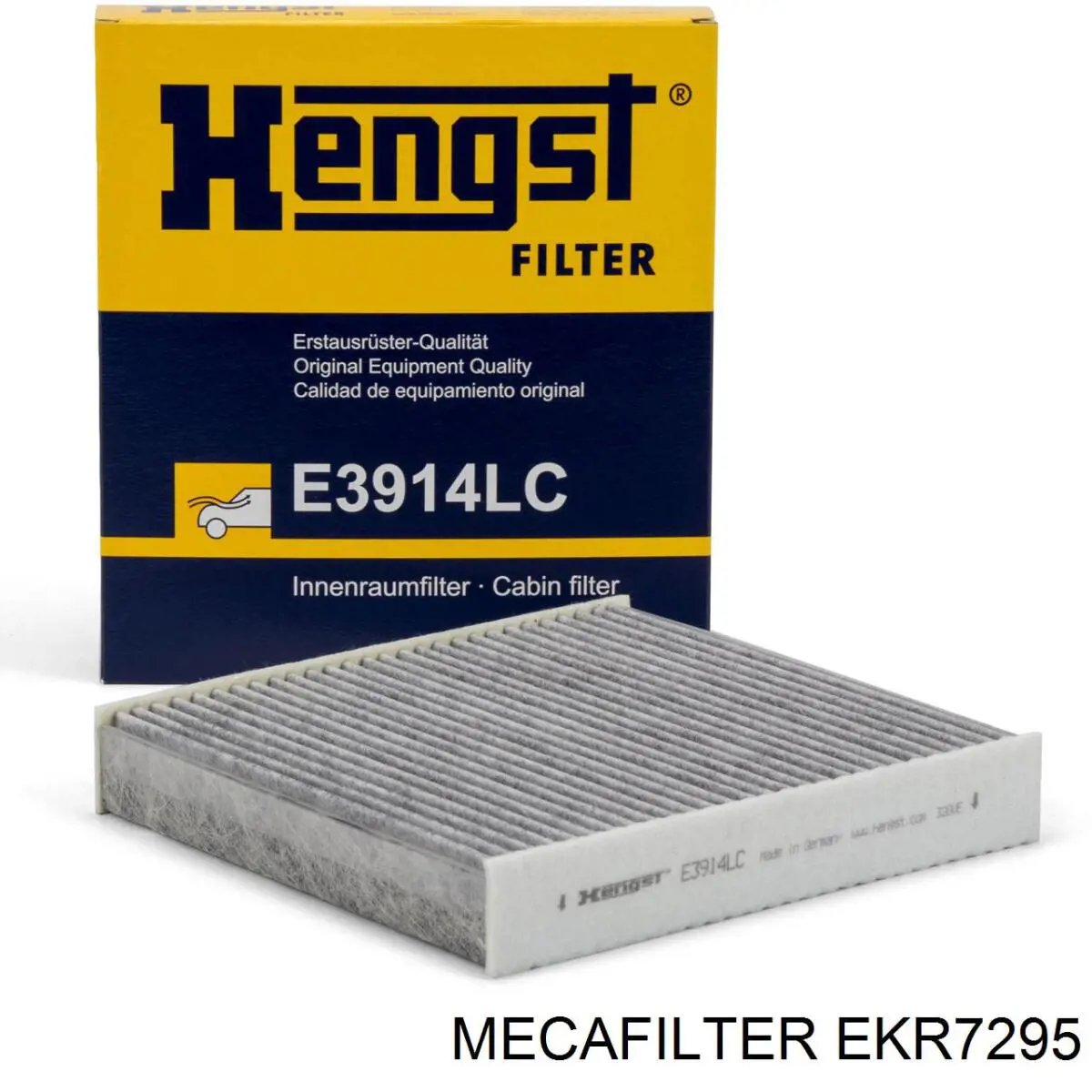 Повітряний фільтр салону Mecafilter EKR7295