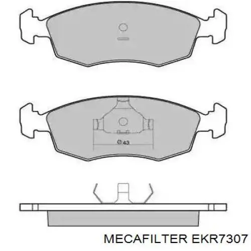 Фільтр салону EKR7307 Mecafilter