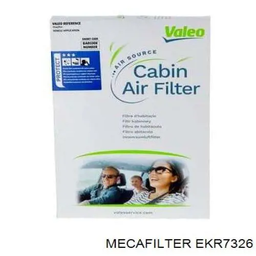 Повітряний фільтр салону Mecafilter EKR7326