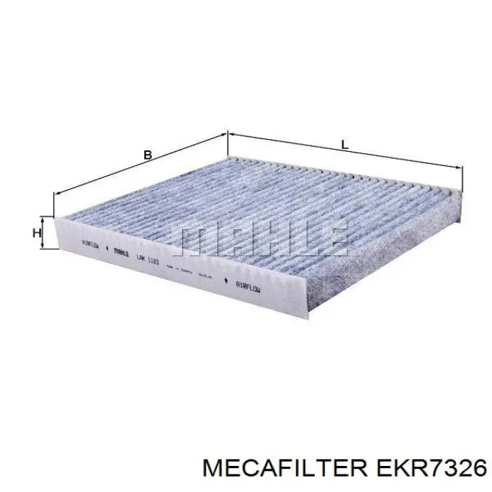 Фільтр повітряний обігрівача Mecafilter EKR7326 ціна, від 8.88 USD