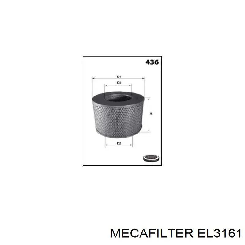 Фільтр повітряний EL3161 Mecafilter