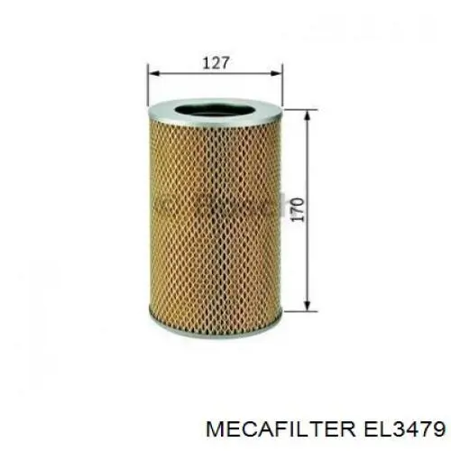 Елемент повітряного фільтра Mecafilter EL3479 ціна, від 7.04 USD