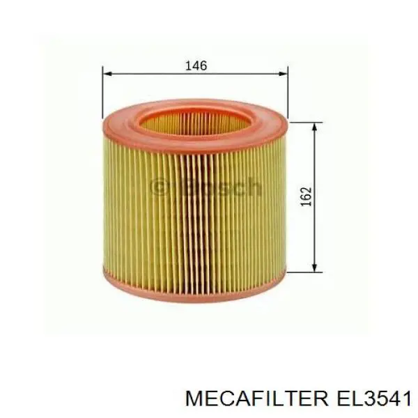 Купити EL3541 Mecafilter Автомобільний фільтр повітря