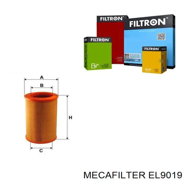 EL9019 Mecafilter фільтр повітряний