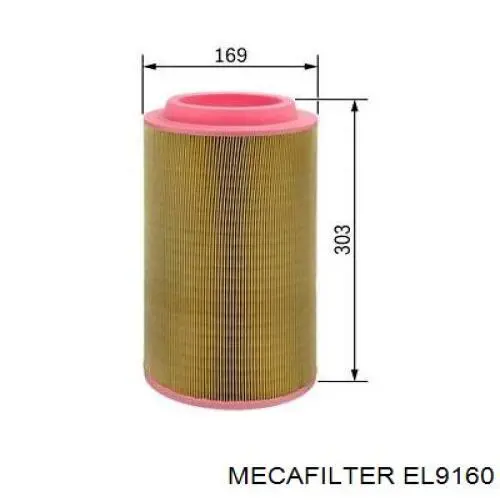 EL9160 Mecafilter фільтр повітряний