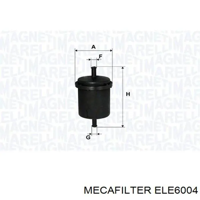 ELE6004 Mecafilter фільтр паливний
