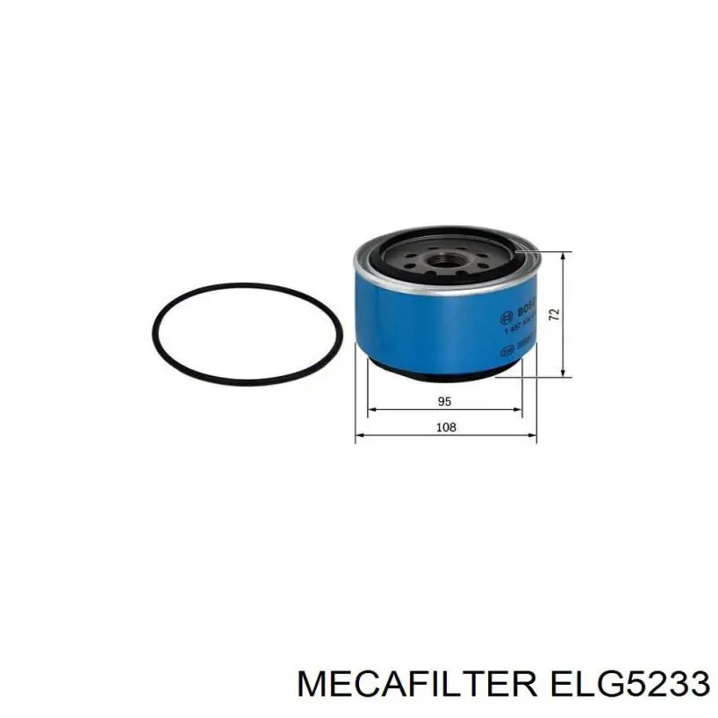 Фільтр тонкого очищення палива Mecafilter ELG5233 ціна, від 14.13 USD