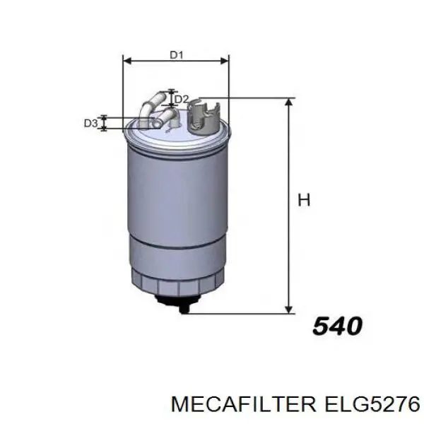 Паливний фільтр ELG5276 Mecafilter