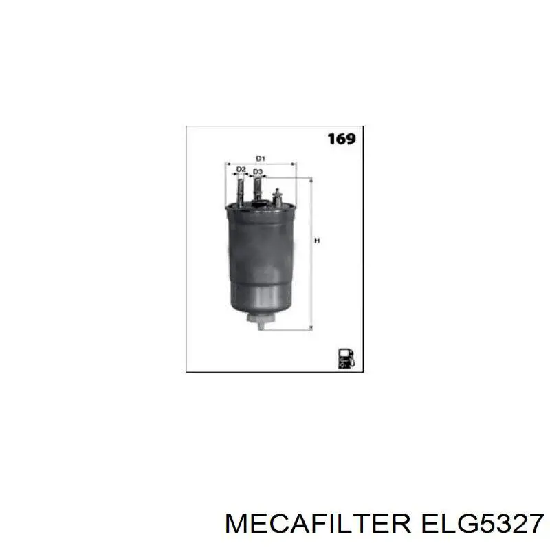 ELG5327 Mecafilter фільтр паливний