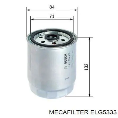 ELG5333 Mecafilter фільтр паливний