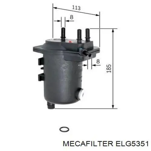 Фільтр тонкого очищення палива Renault (RVI) 7701063613 ціна, від 28.81 USD