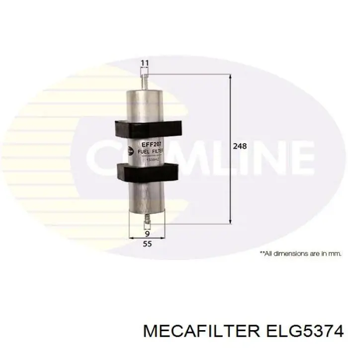 Паливний фільтр ELG5374 Mecafilter