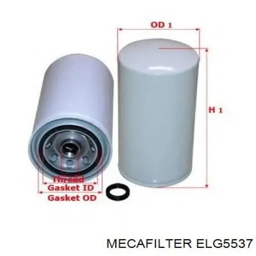 Купити ELG5537 Mecafilter Фільтр-відстійник палива грубої очистки