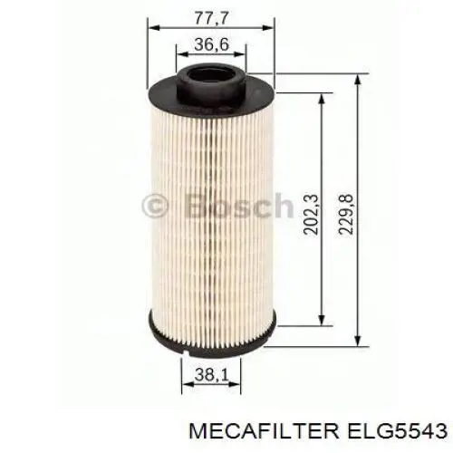 ELG5543 Mecafilter фільтр паливний