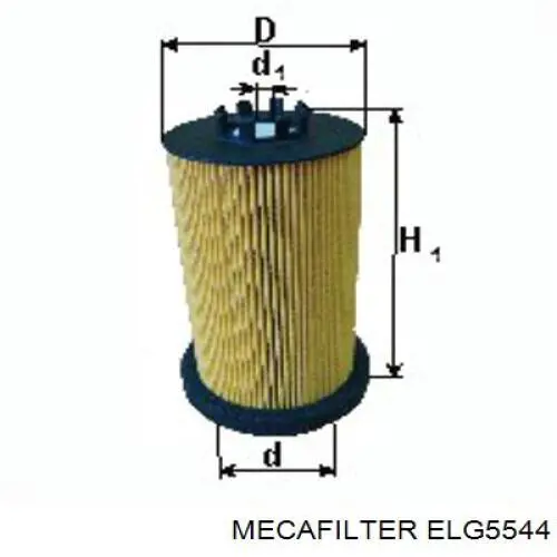 ELG5544 Mecafilter фільтр паливний