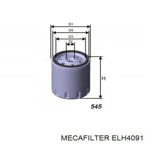 Купити ELH4091 Mecafilter Фільтр очищення масла відцентровий