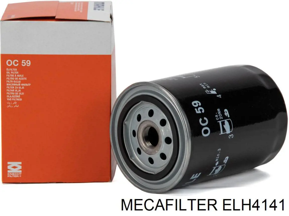 Масляний фільтр двигуна Mecafilter ELH4141 ціна, від 6.53 USD