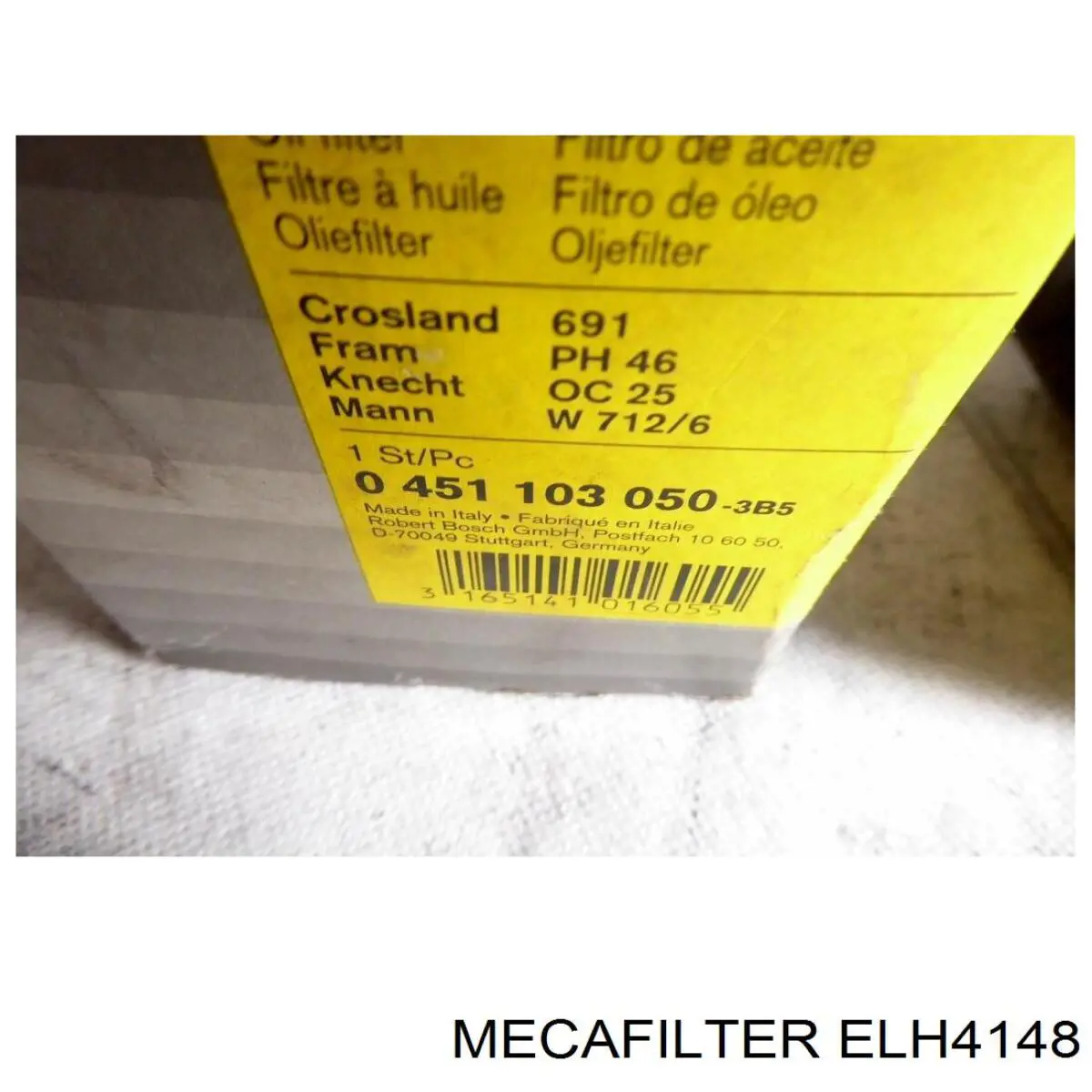 ELH4148 Mecafilter Фільтр масла