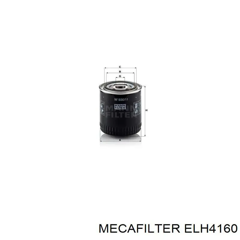 ELH4160 Mecafilter Фільтр масла