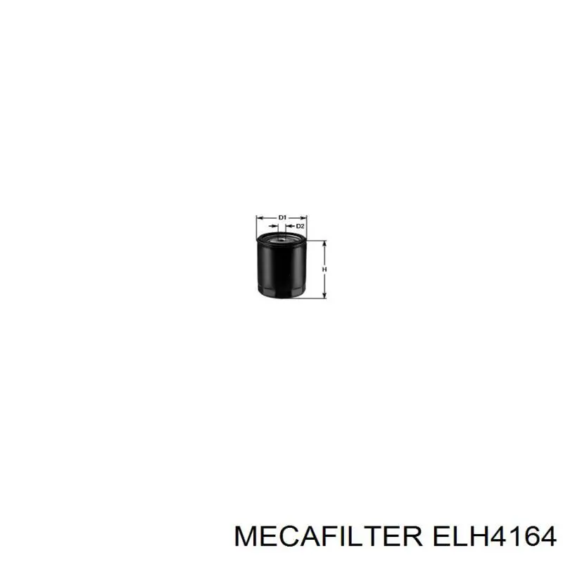 Масляний фільтр двигуна Mecafilter ELH4164 ціна, від 4.91 USD