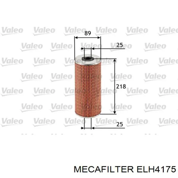 ELH4175 Mecafilter фільтр масляний