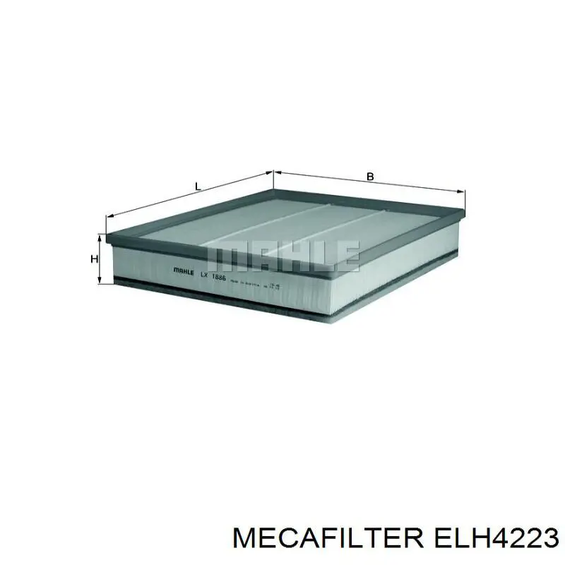 Масляний фільтр двигуна Mecafilter ELH4223 ціна, від 9.81 USD