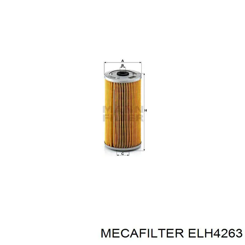 Масляний фільтр двигуна Mecafilter ELH4263 ціна, від 5.23 USD