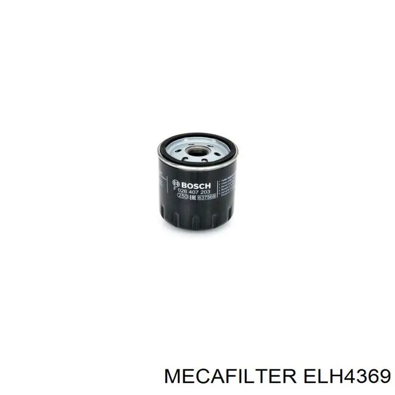 Масляний фільтр ELH4369 Mecafilter