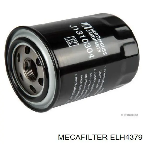 Масляний фільтр двигуна Mecafilter ELH4379 ціна, від 7.61 USD