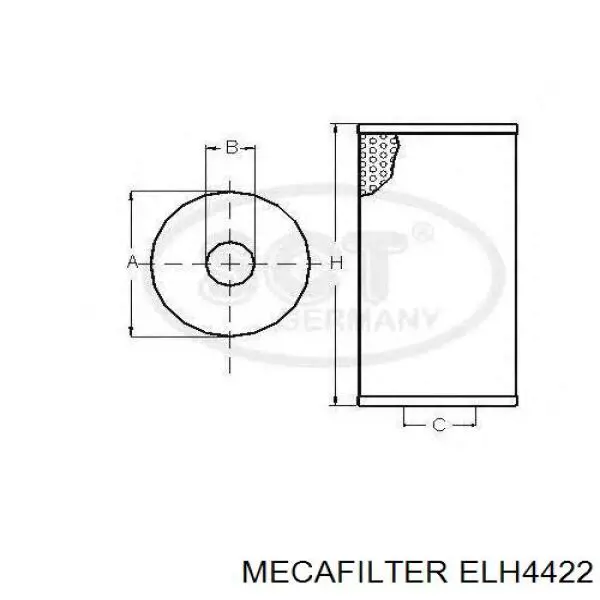Купити ELH4422 Mecafilter Фільтр очищення масла відцентровий