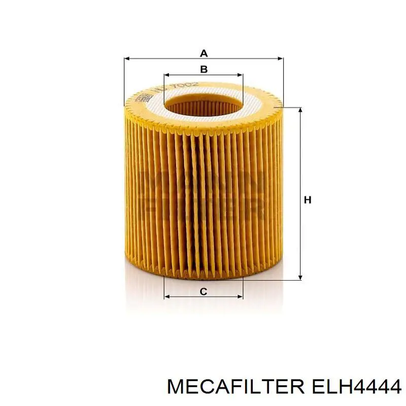ELH4444 Mecafilter Фільтр масла