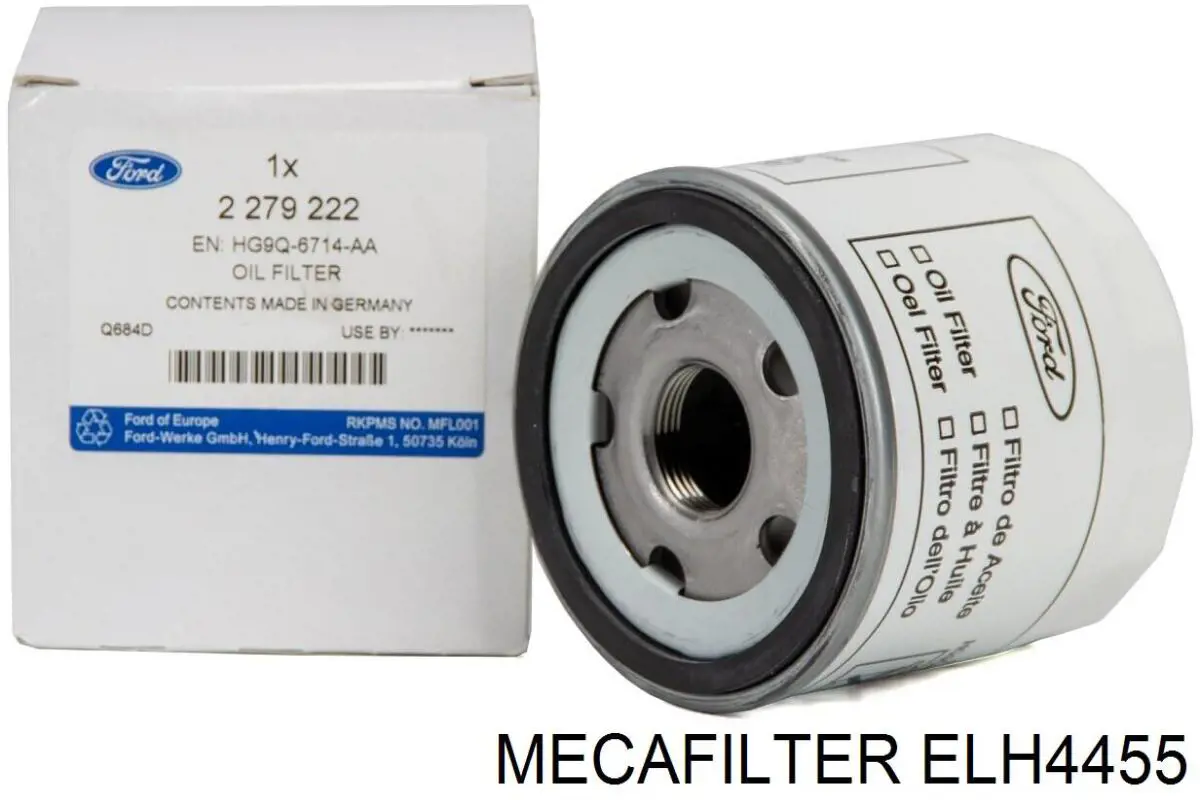 Фільтр масляний Mecafilter ELH4455