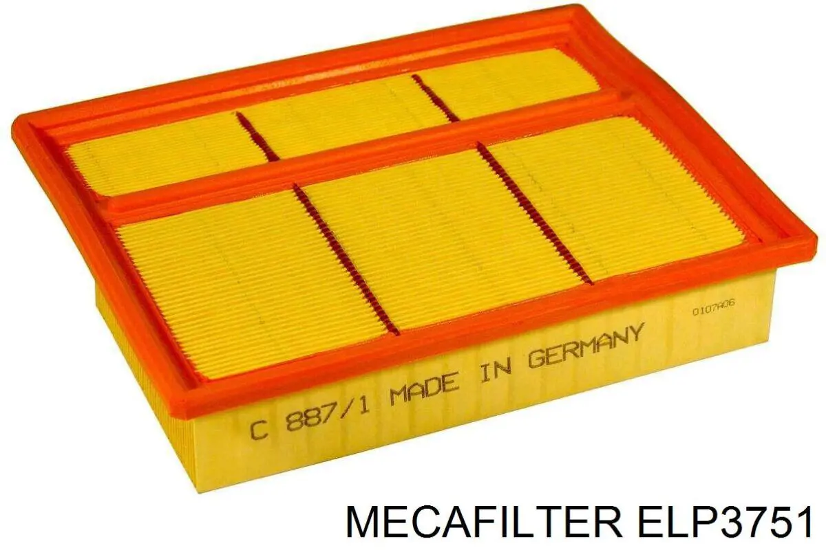 ELP3751 Mecafilter Повітряний фільтр двигуна