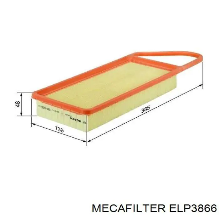 ELP3866 Mecafilter фільтр повітряний