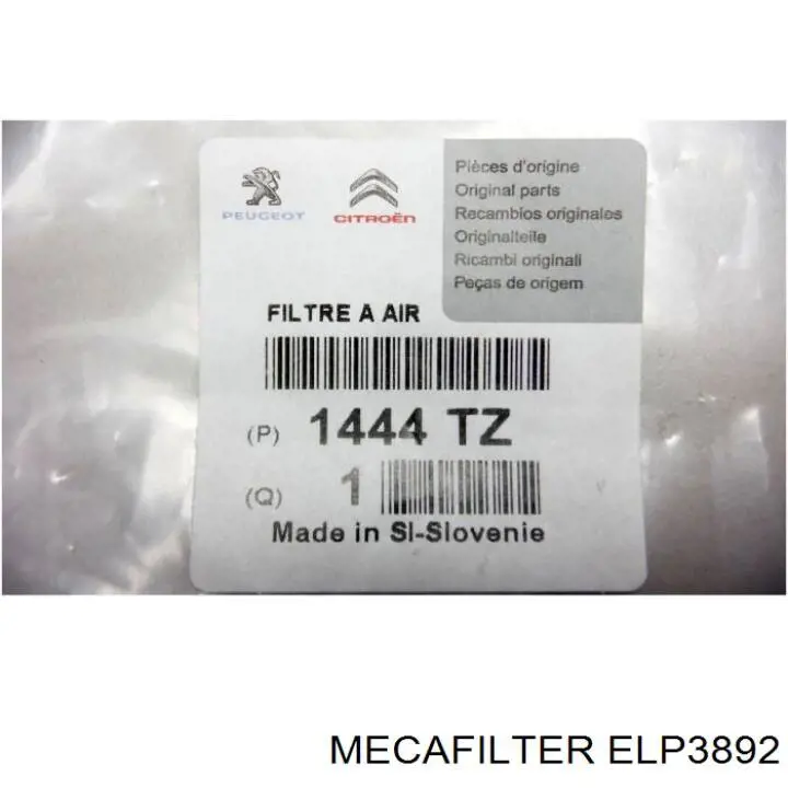 Купити ELP3892 Mecafilter Автомобільний фільтр повітря