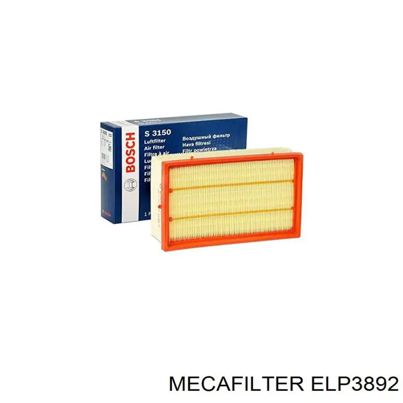 Елемент повітряного фільтра Mecafilter ELP3892 ціна, від 6.02 USD