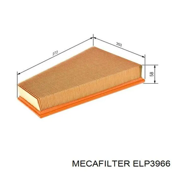ELP3966 Mecafilter фільтр повітряний